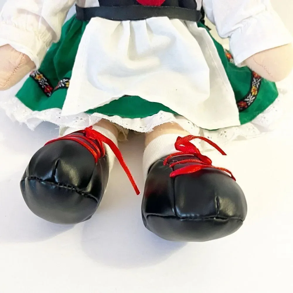 German Heidi Doll Yellow Braids Alpi Garmisch Partenkirchen Traditional Dress